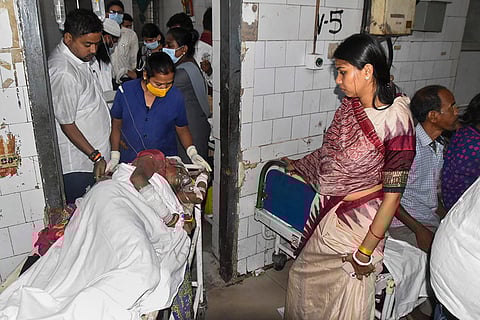 MGMMCH medicine block collapsed