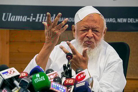 Maulana Arshad Madani press conference in Delhi