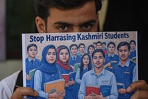 Getty Images : Protest Over Harassment Faced By Kashmiri Students