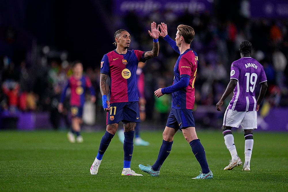| Photo: AP/Manu Fernandez : La Liga 2024-25: Real Valladolid vs Barcelona