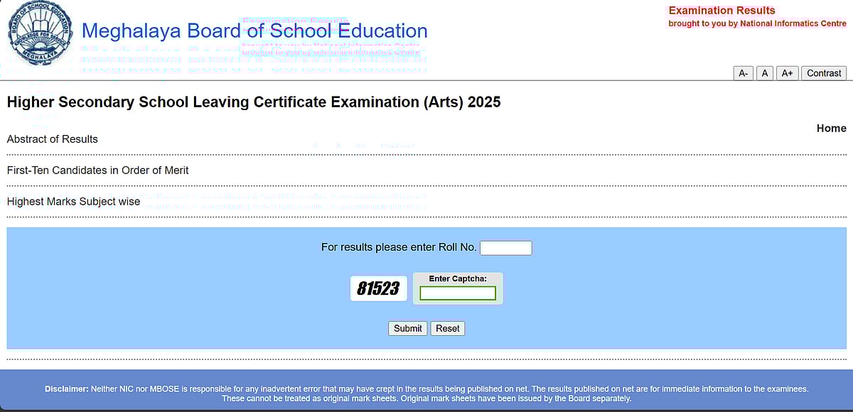 | Screengrab : MBOSE HSSLC Result Declared For All Streams