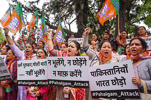 Protest against Pahalgam terror attack