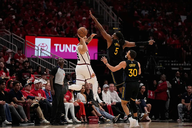 NBA Basketball Game: Houston Rockets vs Golden State Warriors