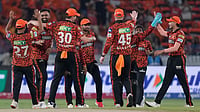 SunRisers Hyderabad Boycott Row: Kavya Maran Becomes A Target After Abrar Ahmed's Hundred Deal - A Timeline | Photo: AP/Mahesh Kumar A. : SunRisers Hyderabad face boycott threat after their co-owner Kavya Maran buys Pakistani player Abrar Ahmed in the Hundred auction.
