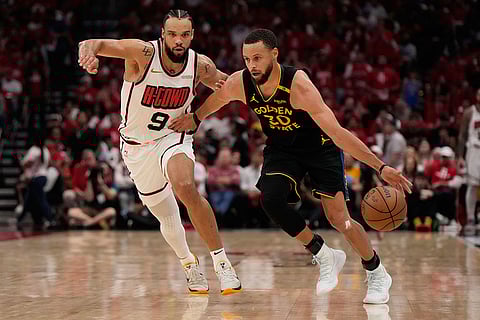 NBA Basketball Game: Houston Rockets vs Golden State Warriors