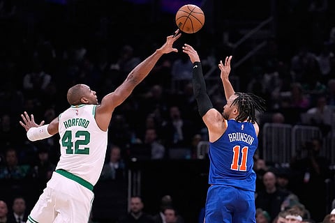NBA Basketball Game: New York Knicks vs Boston Celtics