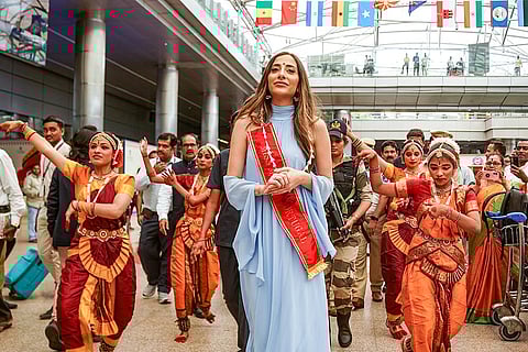 Miss Portugal in Hyderabad for Miss World pageant