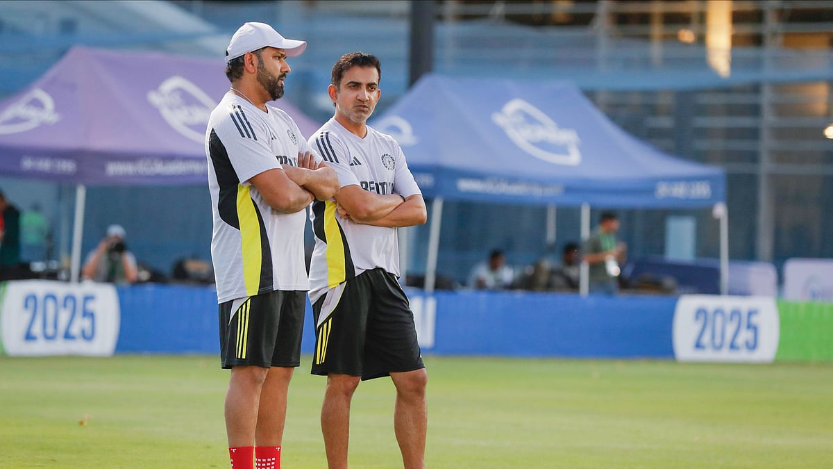 Photo: X | Rohit Sharma : Indian men's cricket team head coach Gautam Gambhir (R) with captain Rohit Sharma.