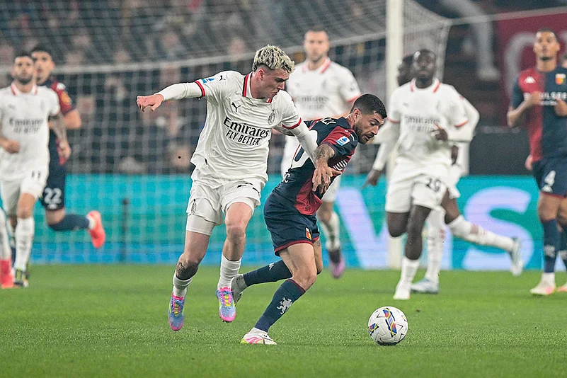 Italy soccer Serie A Genoa vs AC Milan match: Stefano Sabelli