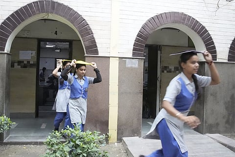 War mock drill at Delhi school
