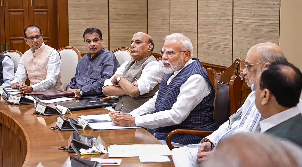 PM Modi holds union cabinet meeting after Operation Sindoor  - PTI