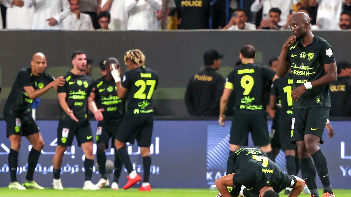 Al Ittihad celebrate their dramatic winner