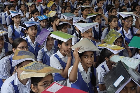 War mock drill at Delhi school
