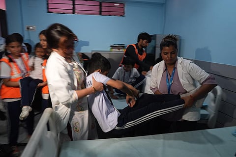 War mock drill at Delhi school