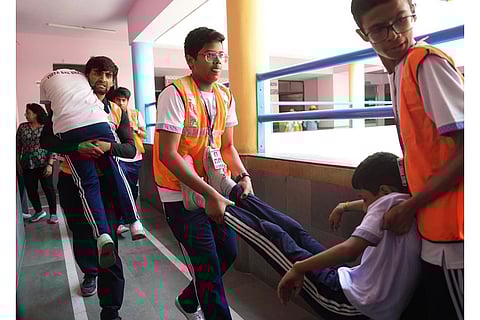 War mock drill at Delhi school