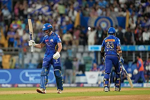 File : A glimpse from the Gujarat Titans vs Mumbai Indians, IPL 2025 match.