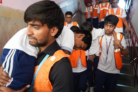 War mock drill at Delhi school