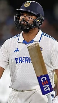 India skipper Rohit Sharma in action in the Border-Gavaskar Trophy.