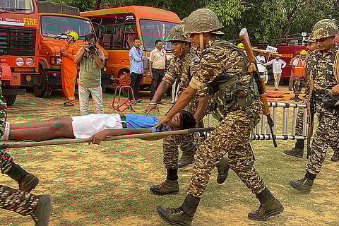 Civil defence drill in Agartala