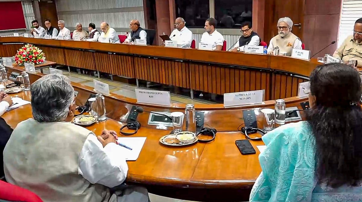 All-party meeting chaired by Defence Minister Rajnath Singh