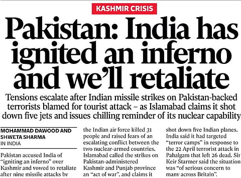 India has ignited an inferno, and we'll retaliate: The Independent