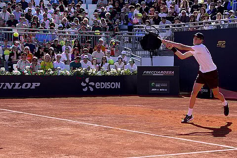 Italian Open 2025, training session: Jannik Sinner vs Lorenzo Sonego