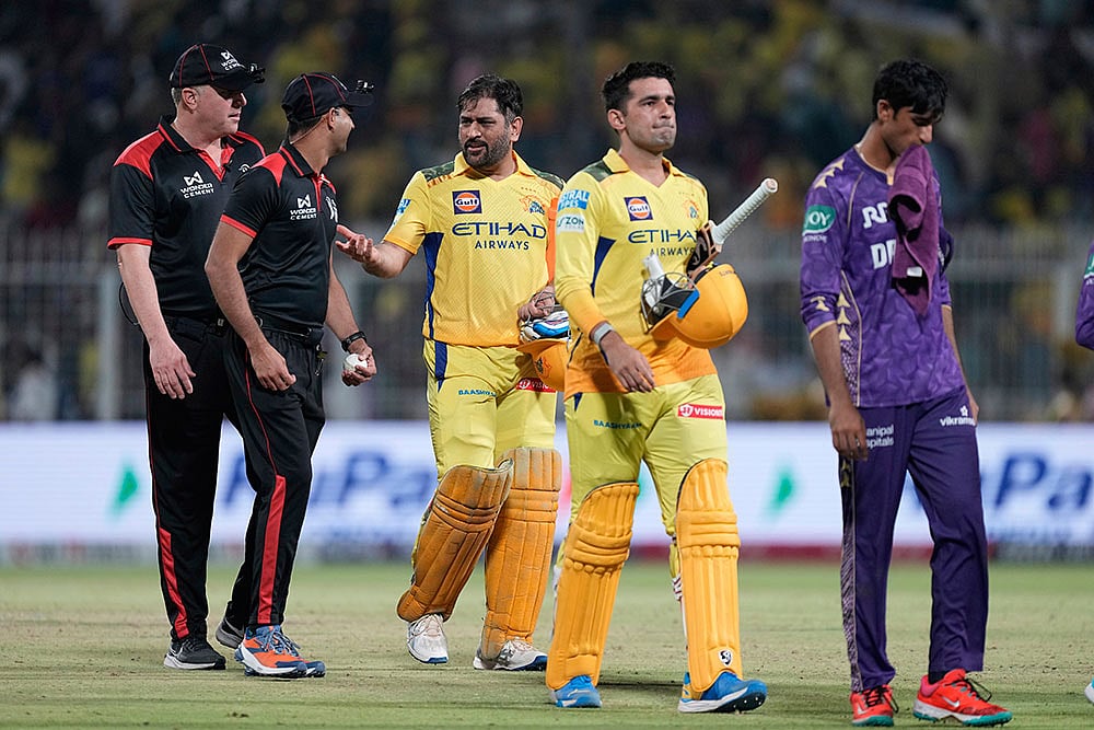 | Photo: AP/Bikas Das : IPL 2025: KKR vs CSK