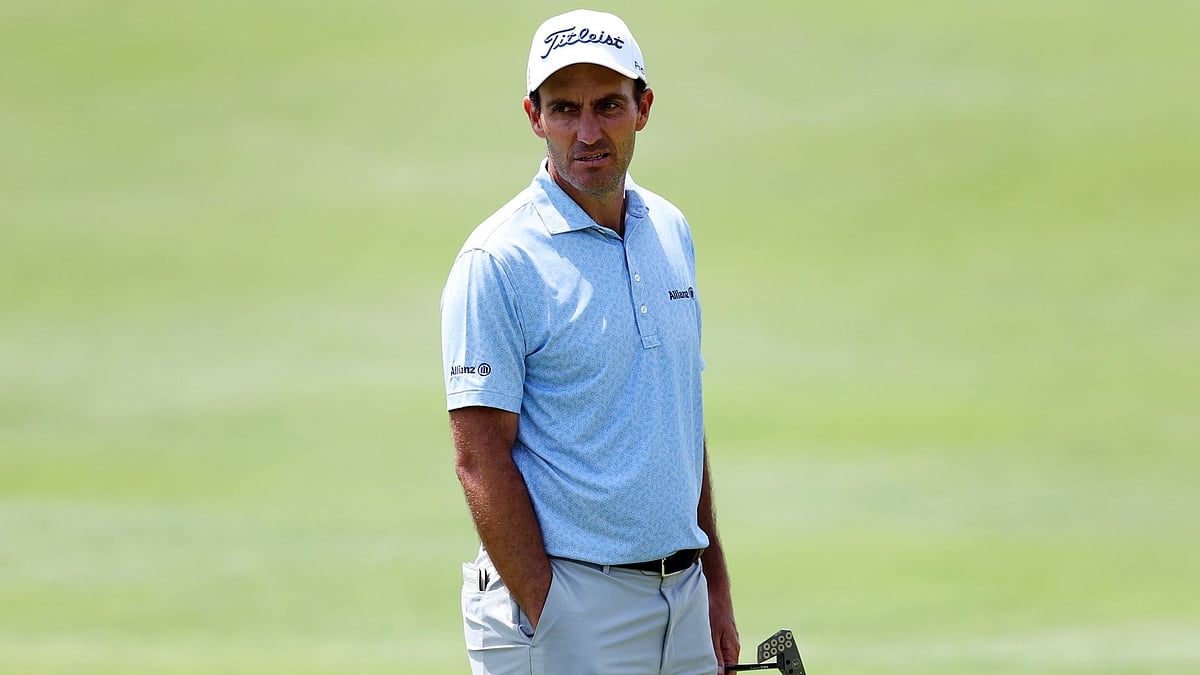 File : Edoardo Molinari taking part in a pro-am ahead of the Turkish Open this week.