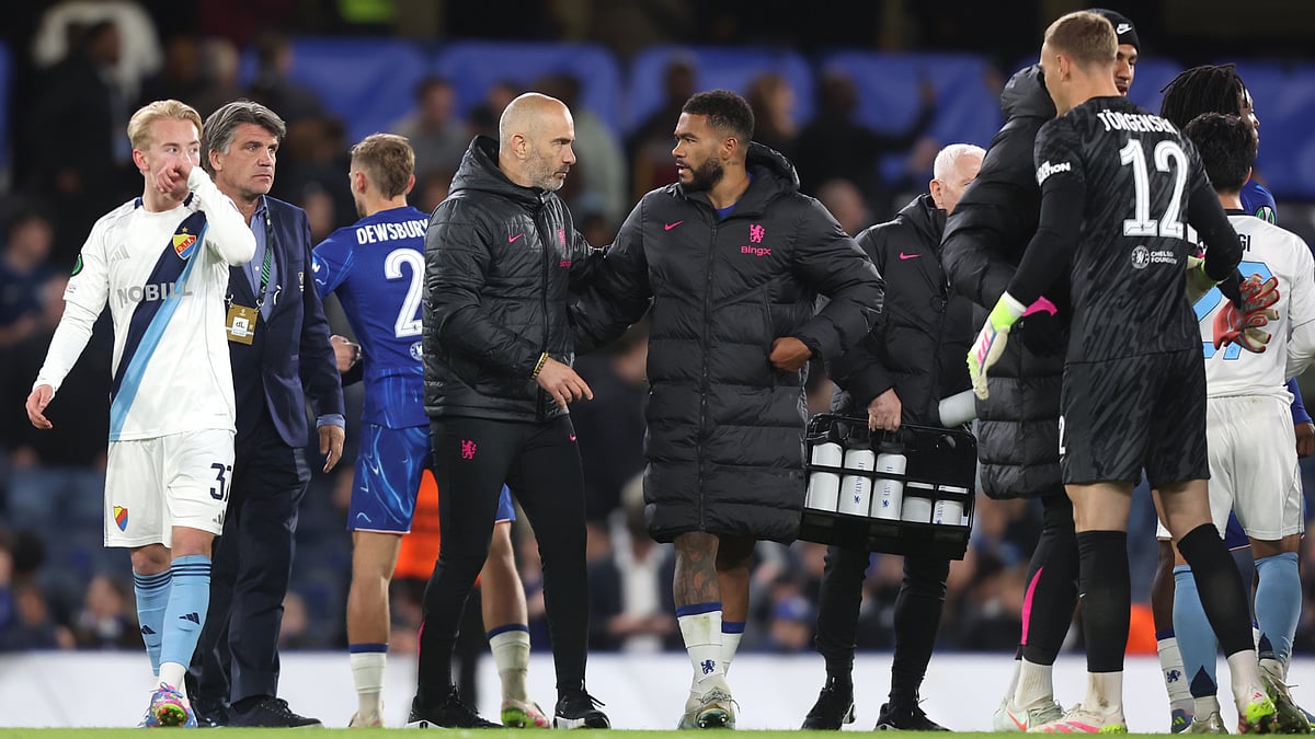 Reece James after Chelsea's Conference League win