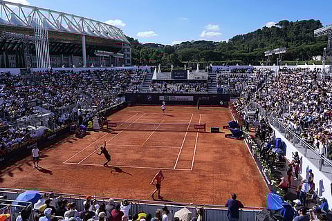 Italian Open 2025, training session: Jannik Sinner vs Lorenzo Sonego