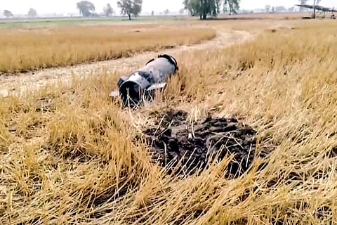 Debris of unidentified object in Bathinda