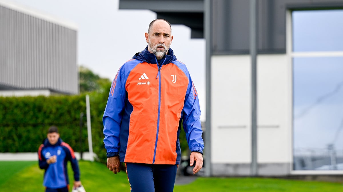 Igor Tudor during a Juventus training session this week.