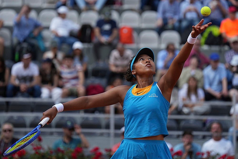 | Photo: Alfredo Falcone/LaPresse via AP : WTA Italian Open 2025: Naomi Osaka vs Viktorija Golubic