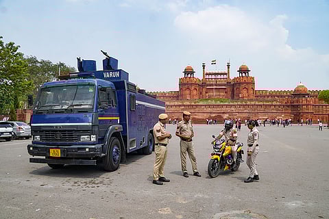 Indo-Pak tension: Security at Red Fort in Delhi
