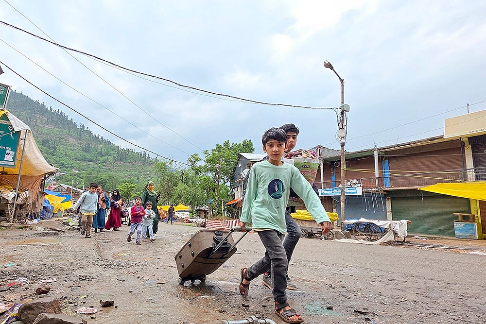 | Photo: PTI : Operation Sindoor: People evacuated from areas along LOC and IB in J-K