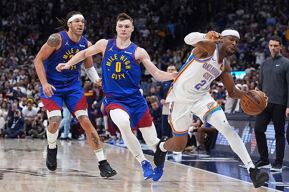 | Photo: AP/David Zalubowski : NBA: Oklahoma City Thunder vs Denver Nuggets
