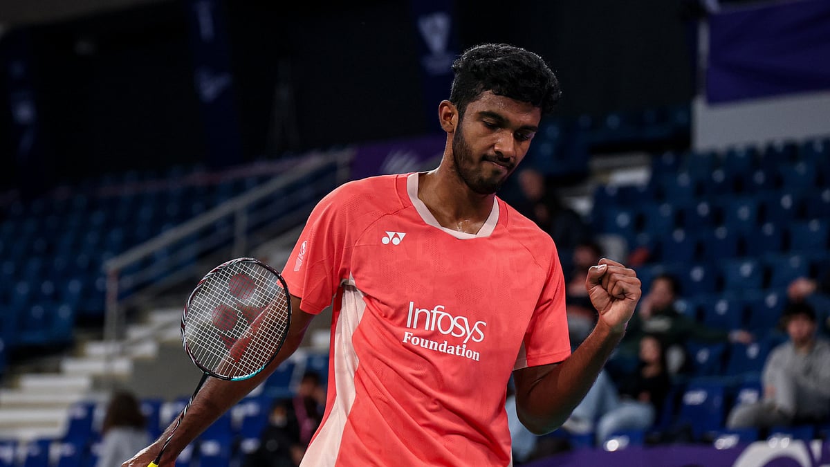 X | BWF Media  : India's Ayush Shetty at the Taipei Open 2025. 