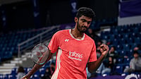 X | BWF Media  : India's Ayush Shetty at the Taipei Open 2025. 