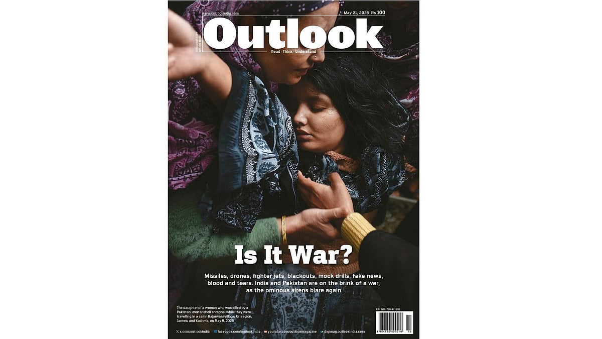 Outlook Magazine cover photo - 'Is It War?'
