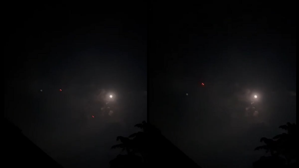 Fresh drones spotted over Srinagar on May 10, 2025 - | Photo: Omar Abdullah on X