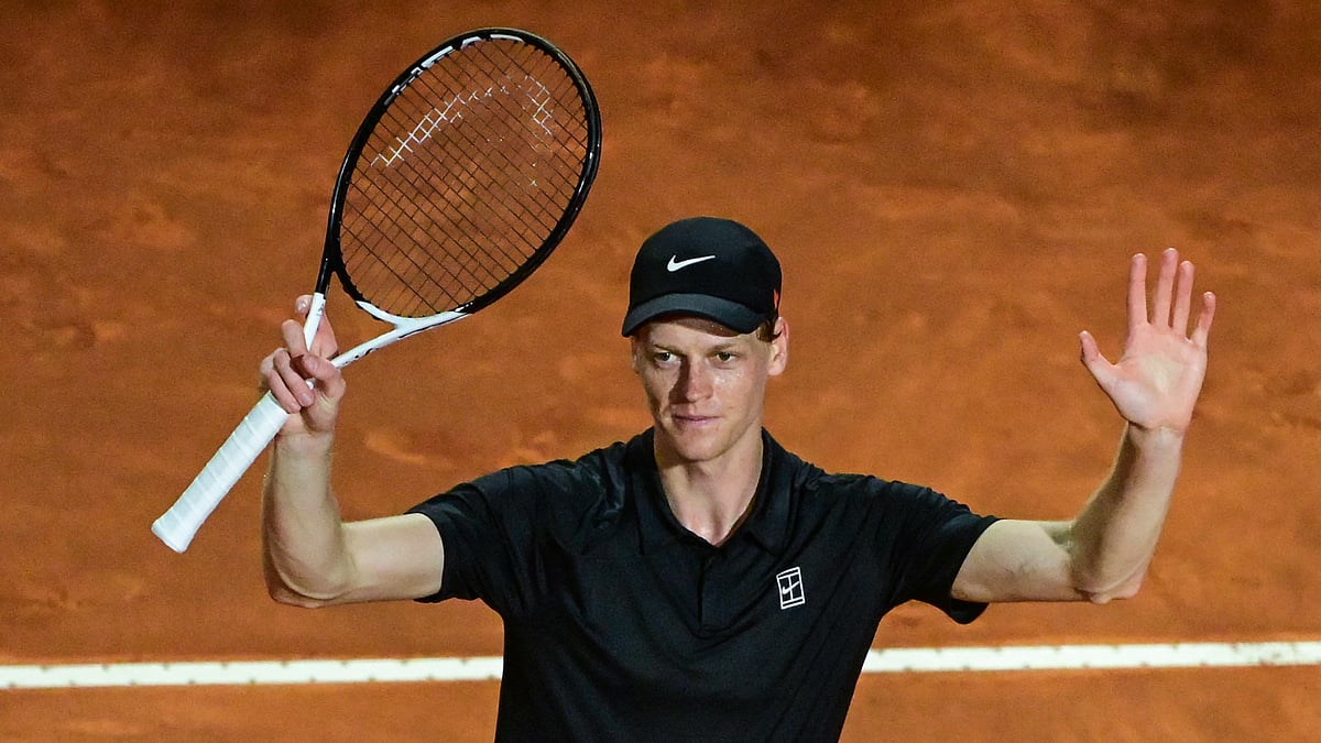 Jannik Sinner won on his return to action at the Italian Open