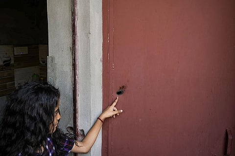 Damages in residential areas due to attacks from Pak