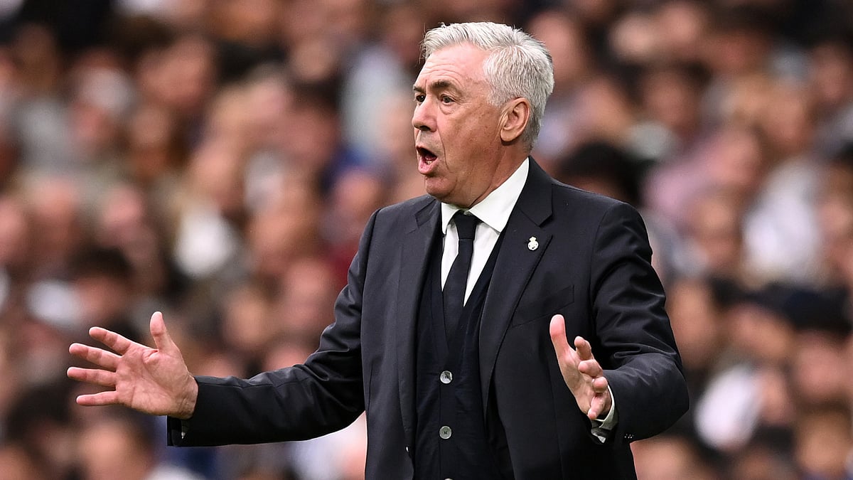 Real Madrid boss Carlo Ancelotti during a match.