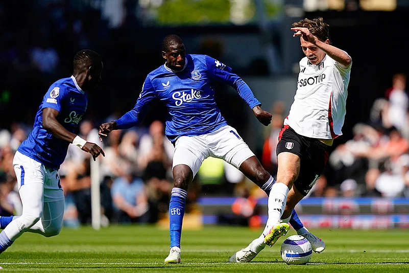 Britain soccer Premier League Fulham Vs Everton: Abdoulaye Doucoure