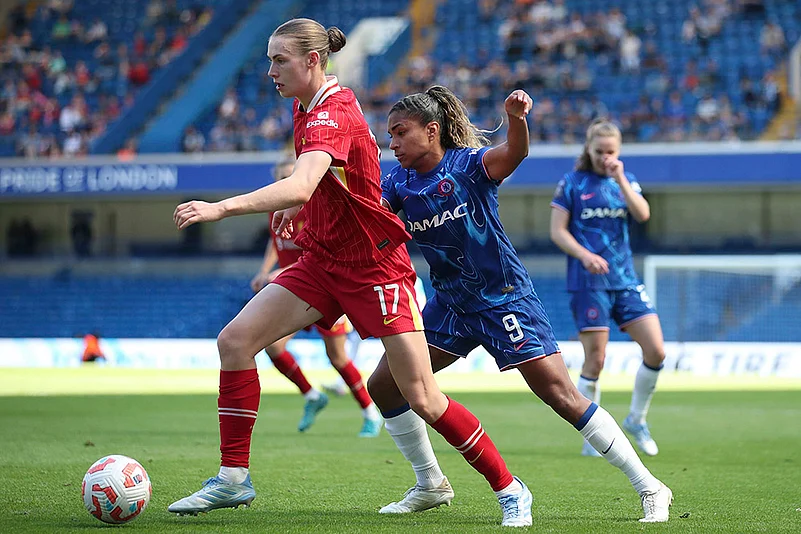 Britain Soccer Womens Super League final Chelsea Vs Liverpool: Jenna Clark