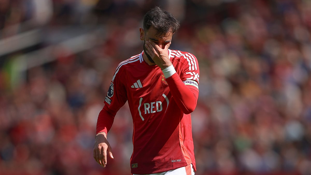 Bruno Fernandes during Manchester United's defeat to West Ham