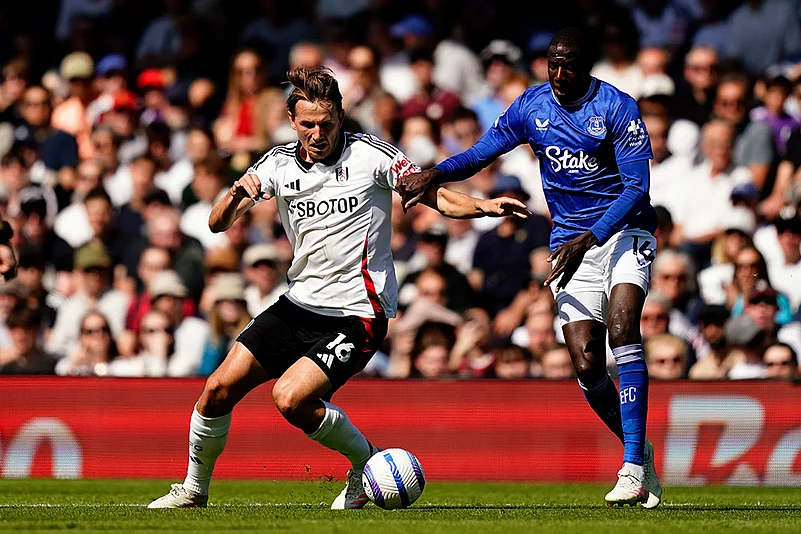 Britain soccer Premier League Fulham Vs Everton: Sander Berge