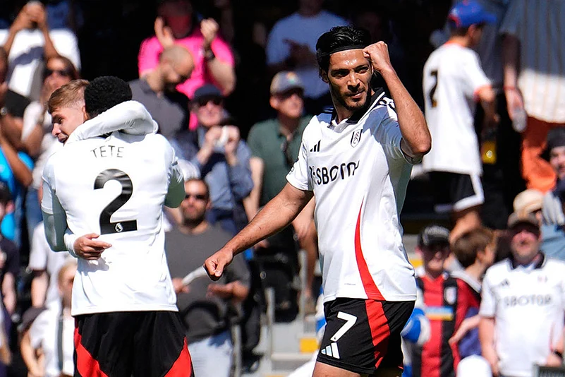 Britain soccer Premier League Fulham Vs Everton: Raul Jimenez