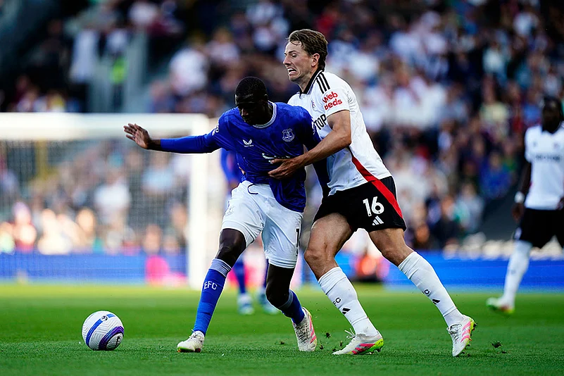 Britain soccer Premier League Fulham Vs Everton: Abdoulaye Doucoure