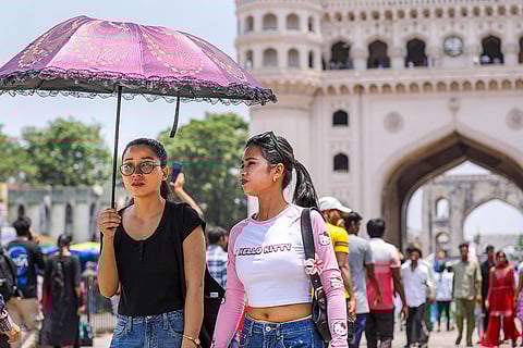 Weather: Hot summer day in Hyderabad